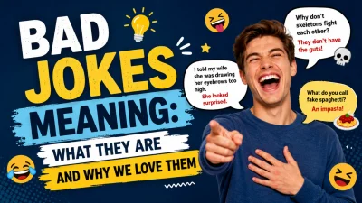 Bad Jokes Meaning What They Are and Why We Love Them