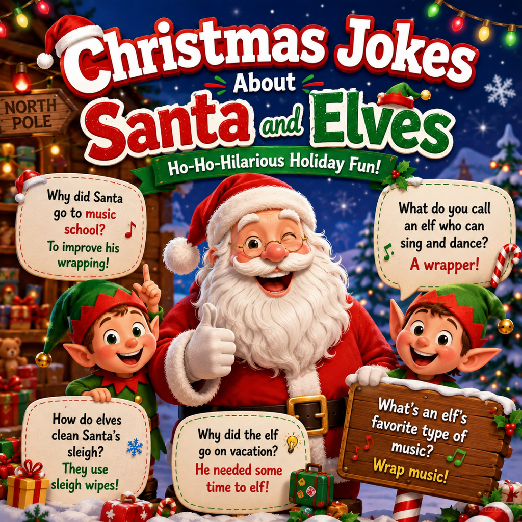 Christmas Jokes About Santa and Elves