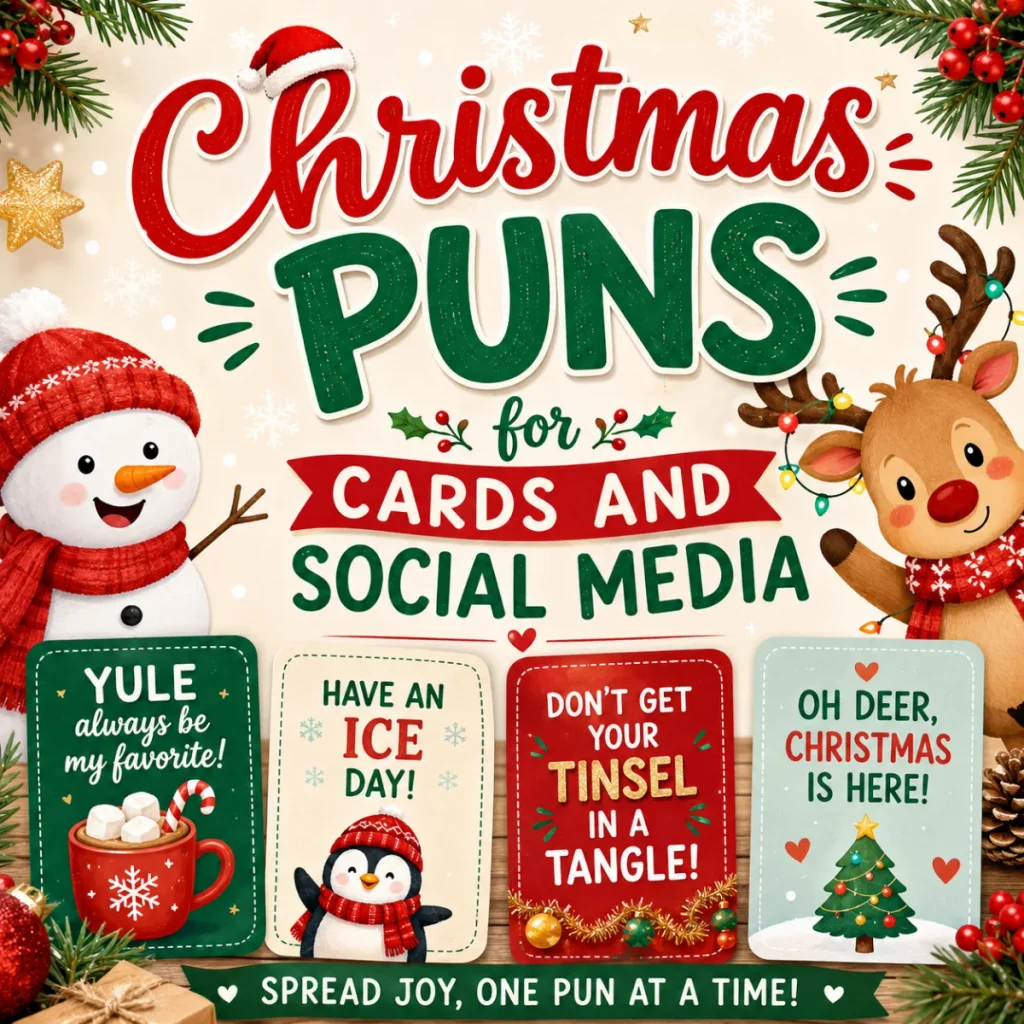 Christmas Puns for Cards and Social Media