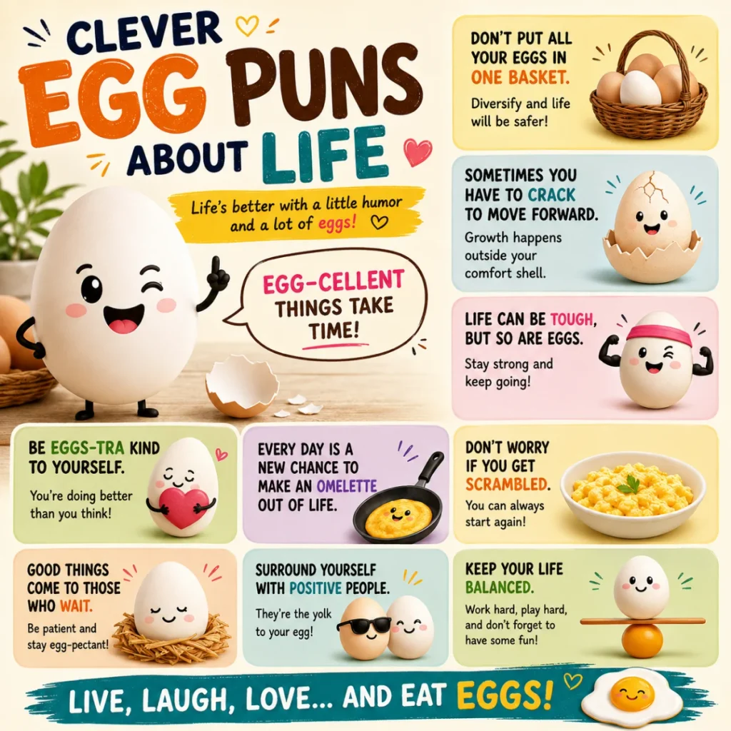 Clever Egg Puns About Life