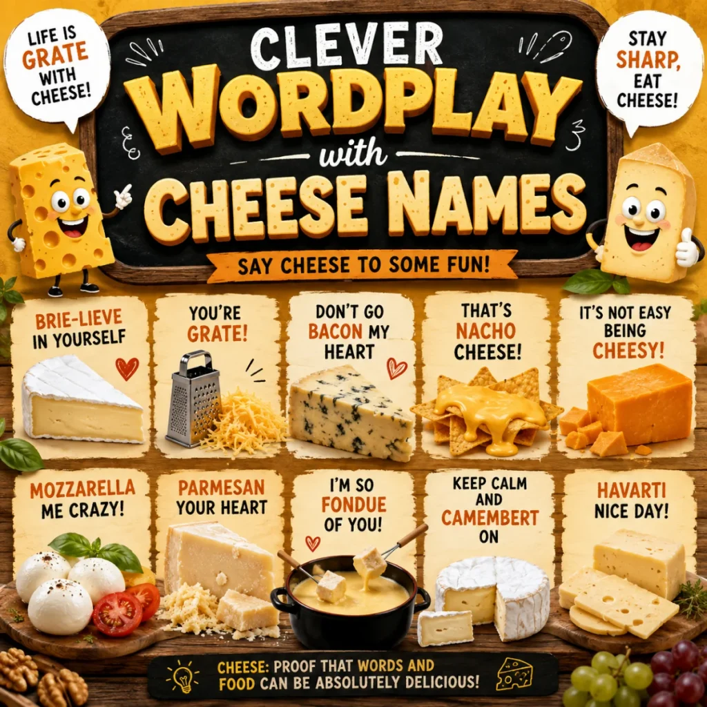 Clever Wordplay with Cheese Names