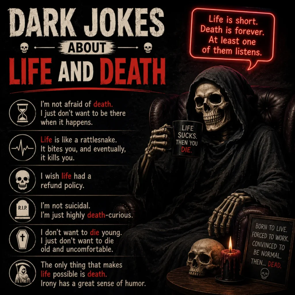 Dark Jokes About Life and Death
