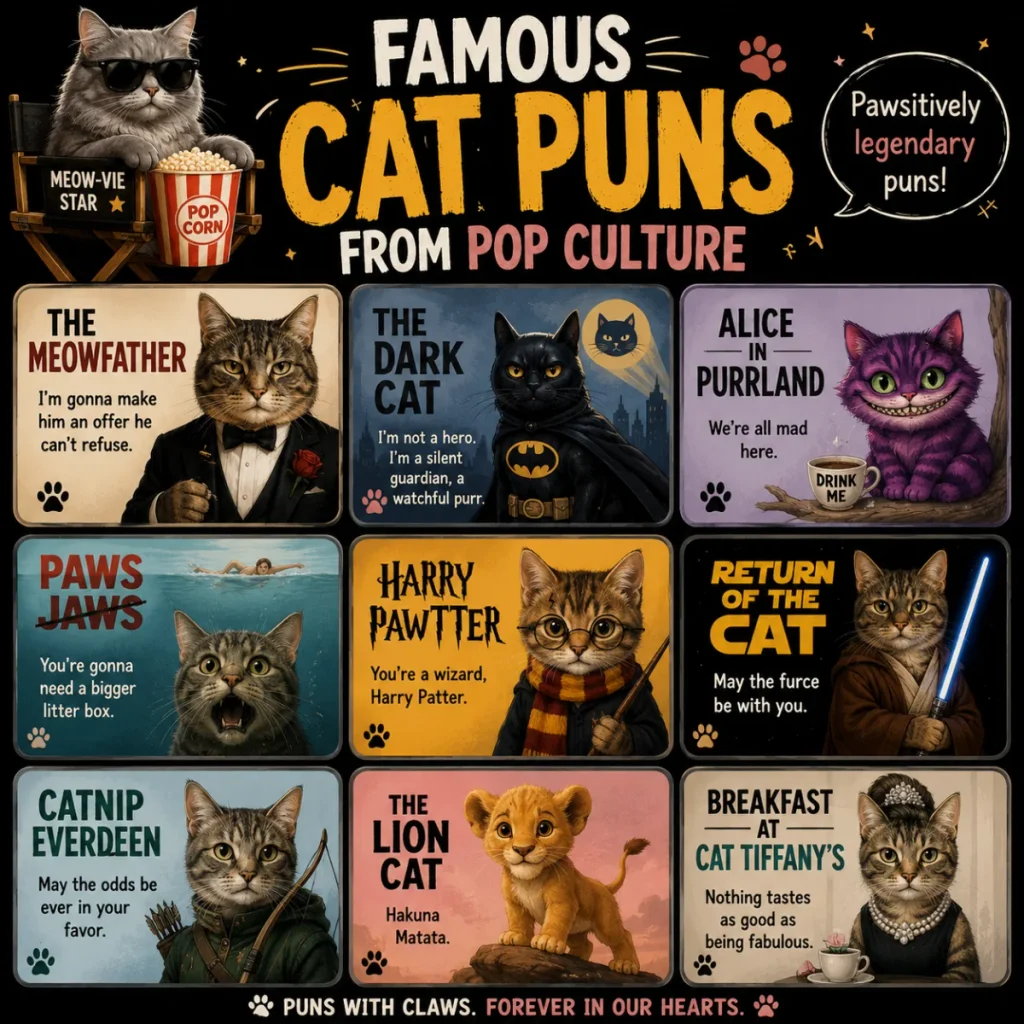 Famous Cat Puns from Pop Culture