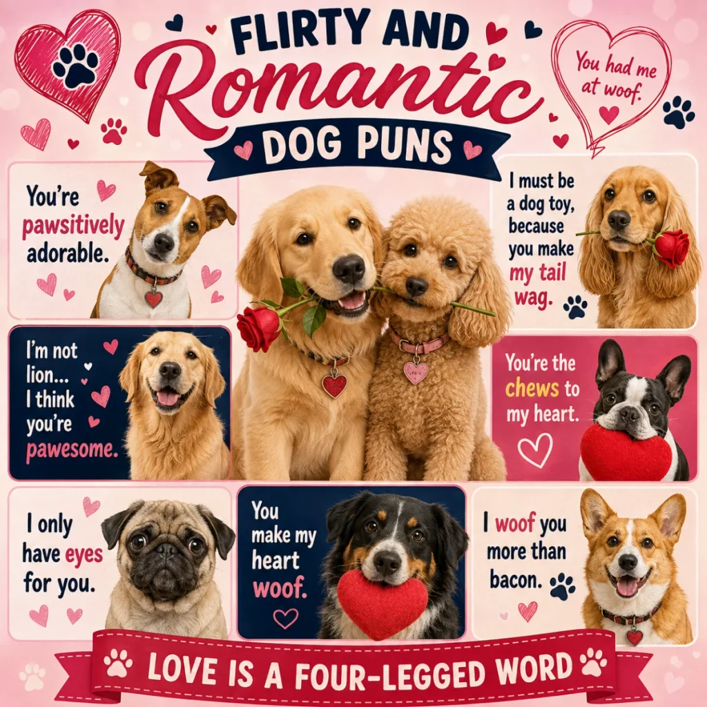 Flirty and Romantic Dog Puns