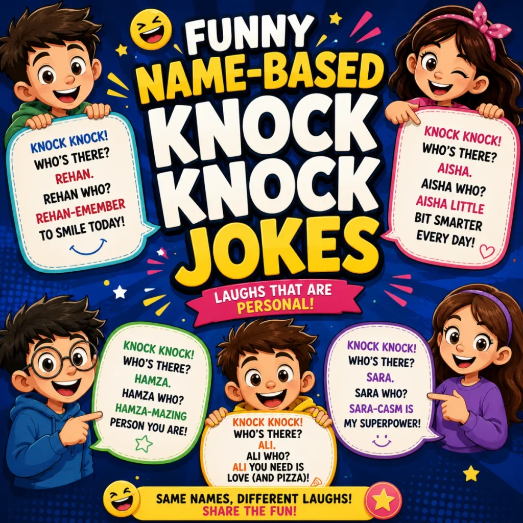 Funny Name-Based Knock Knock Jokes