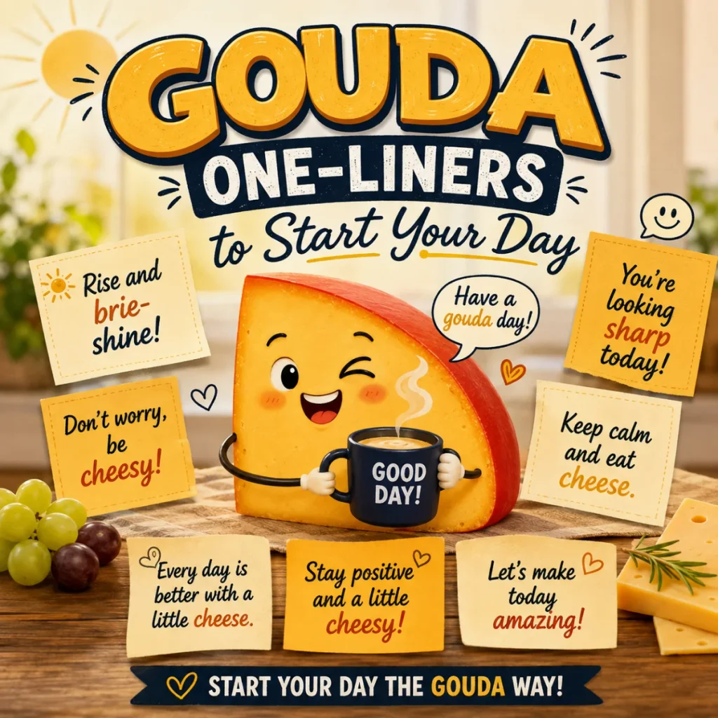 Gouda One-Liners to Start Your Day