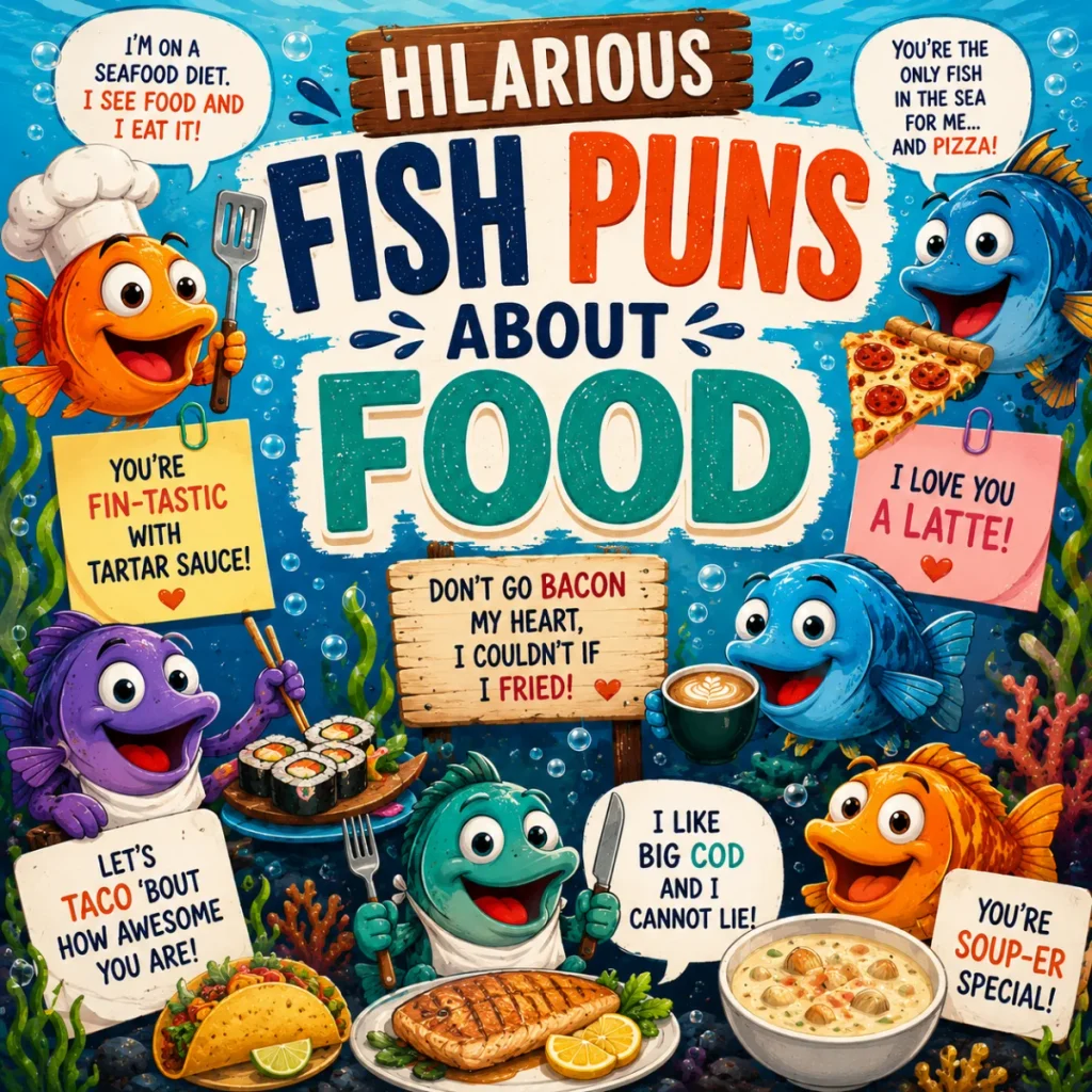 Hilarious Fish Puns About Food