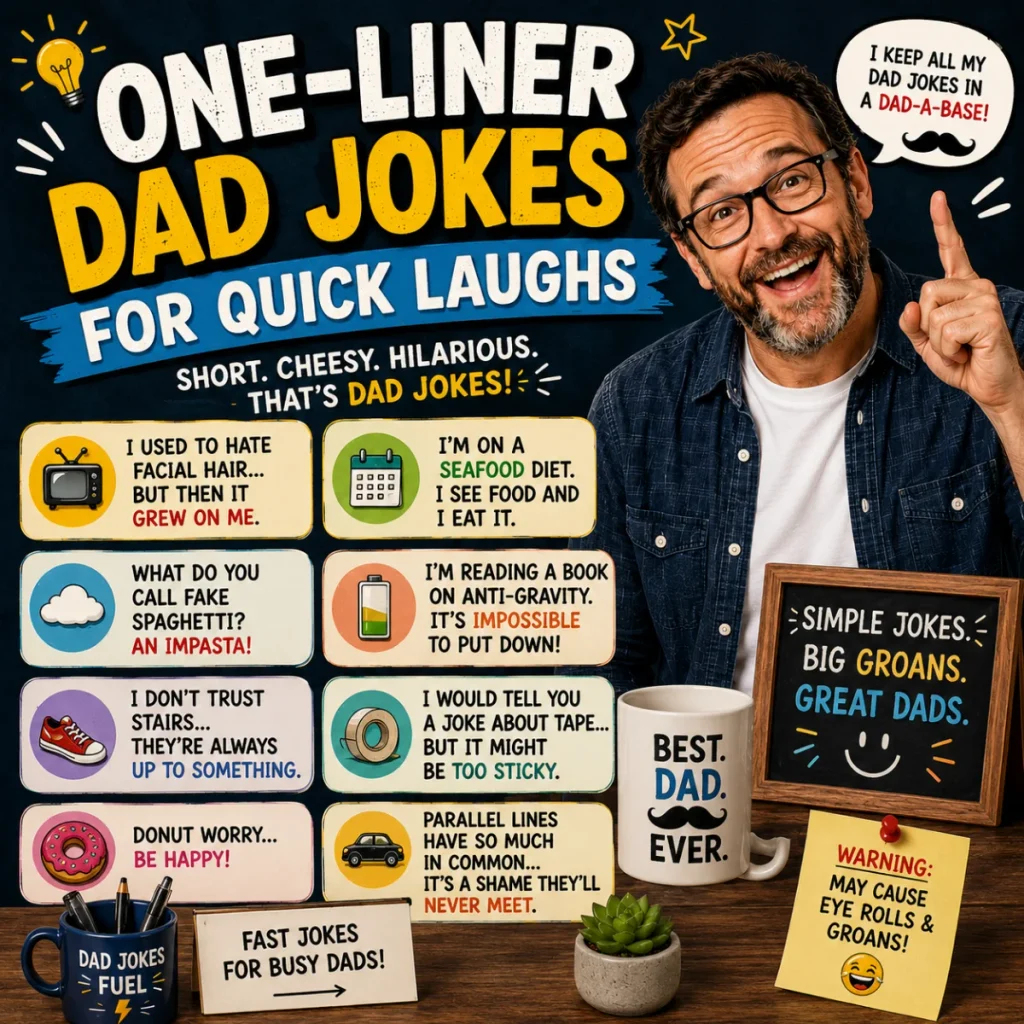 One-Liner Dad Jokes for Quick Laughs
