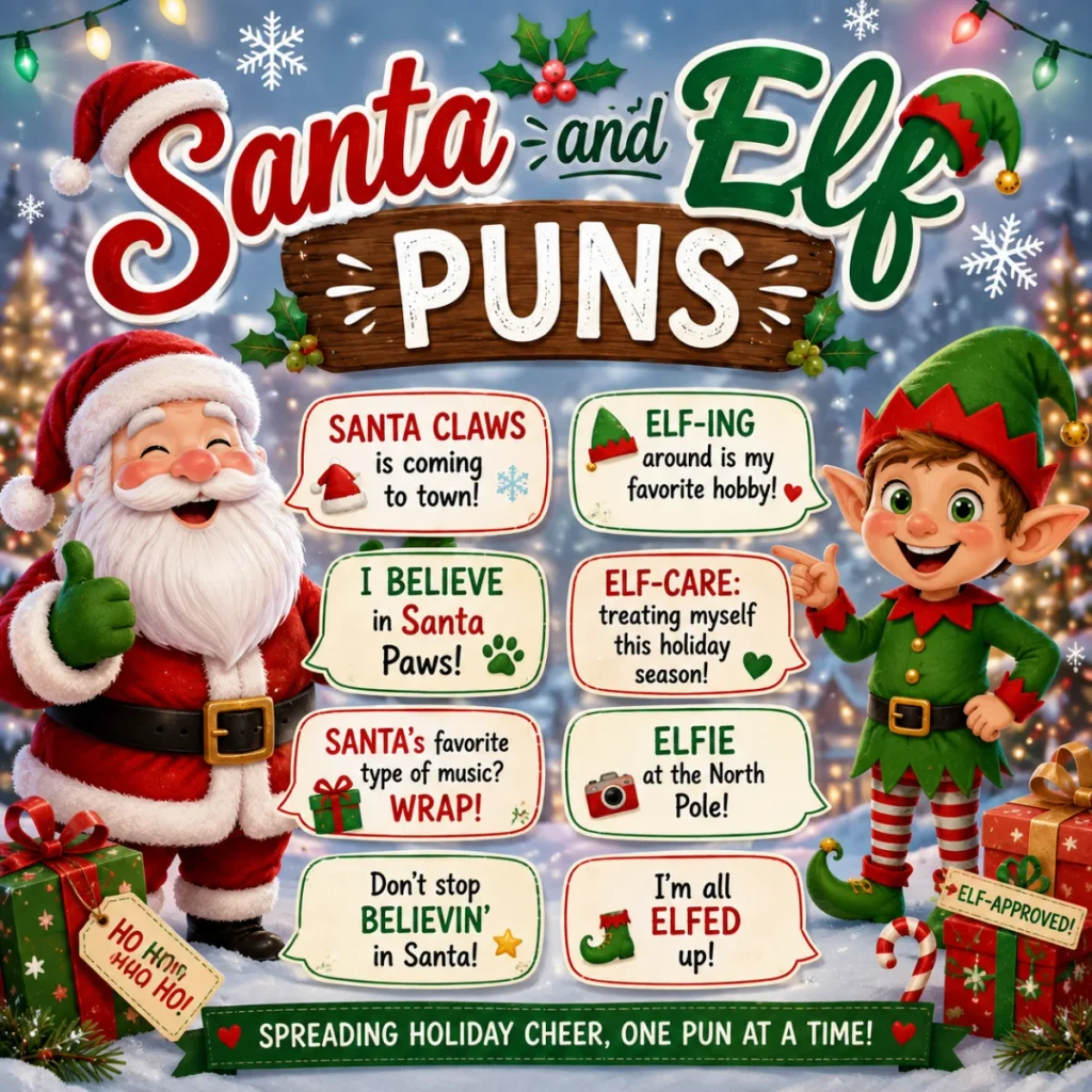Santa and Elf Puns