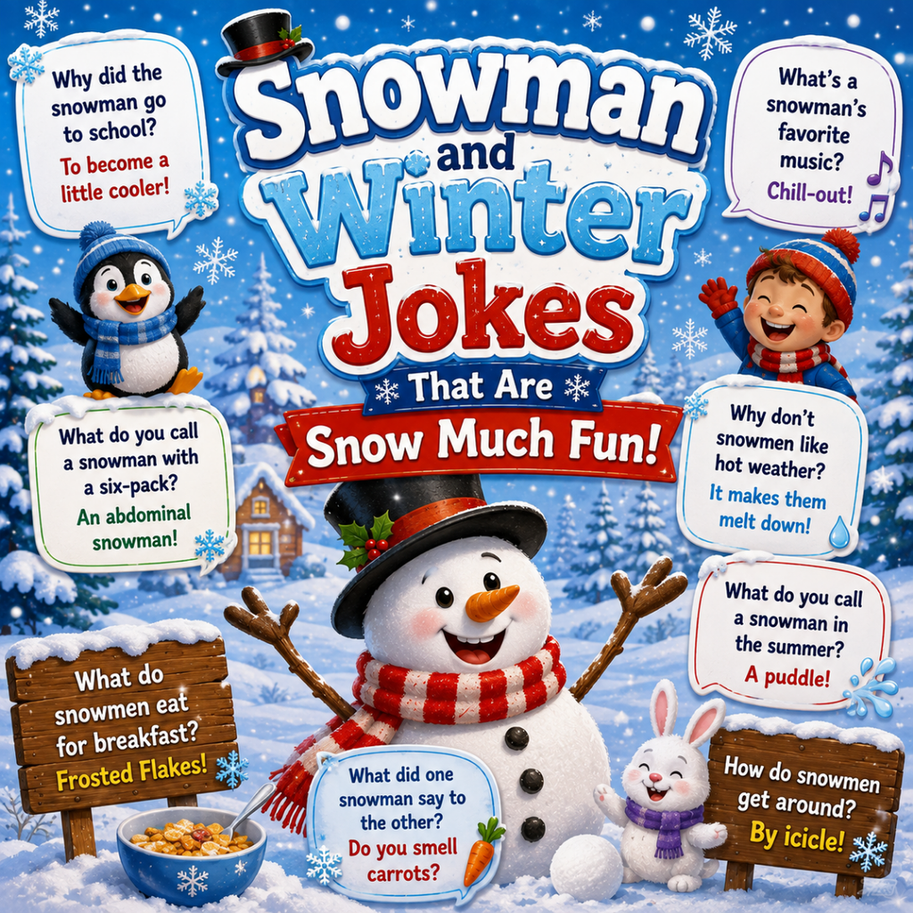 Snowman and Winter Jokes That Are Snow Much Fun