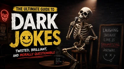 The Ultimate Guide to Dark Jokes Twisted, Brilliant, and Morally Questionable