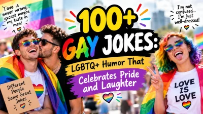 100+ Gay Jokes LGBTQ+ Humor That Celebrates Pride and Laughter