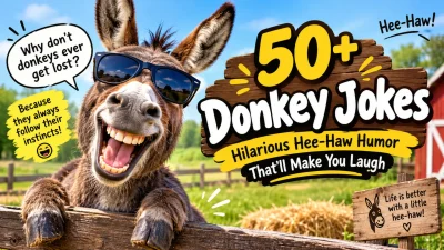 50 Donkey Jokes Hilarious Hee-Haw Humor Thatll Make You Laugh
