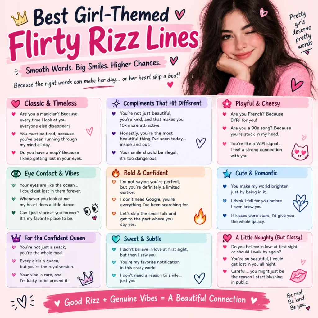 Best Girl-Themed Flirty Rizz Lines