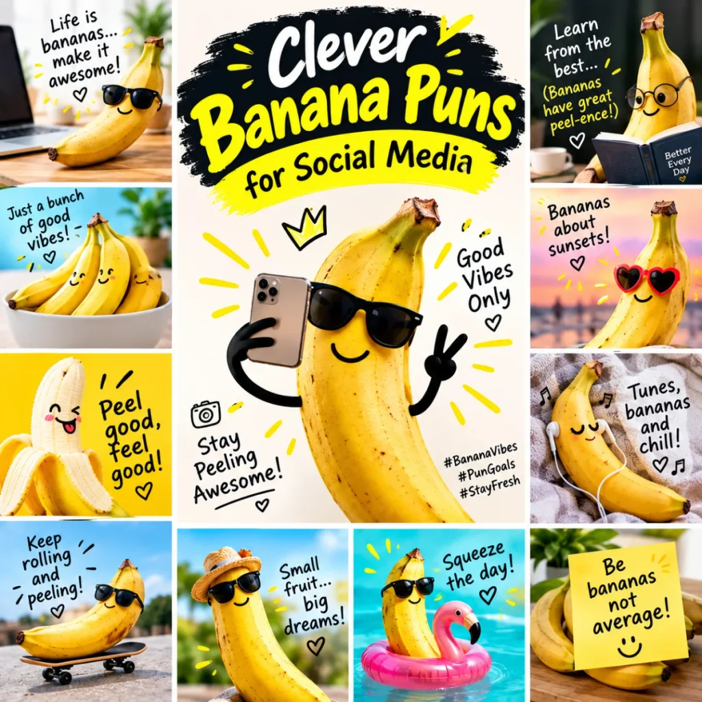 Clever Banana Puns for Social Media