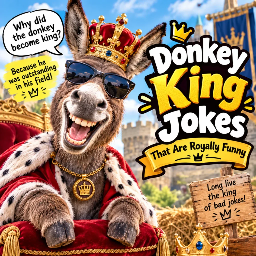 Donkey King Jokes That Are Royally Funny