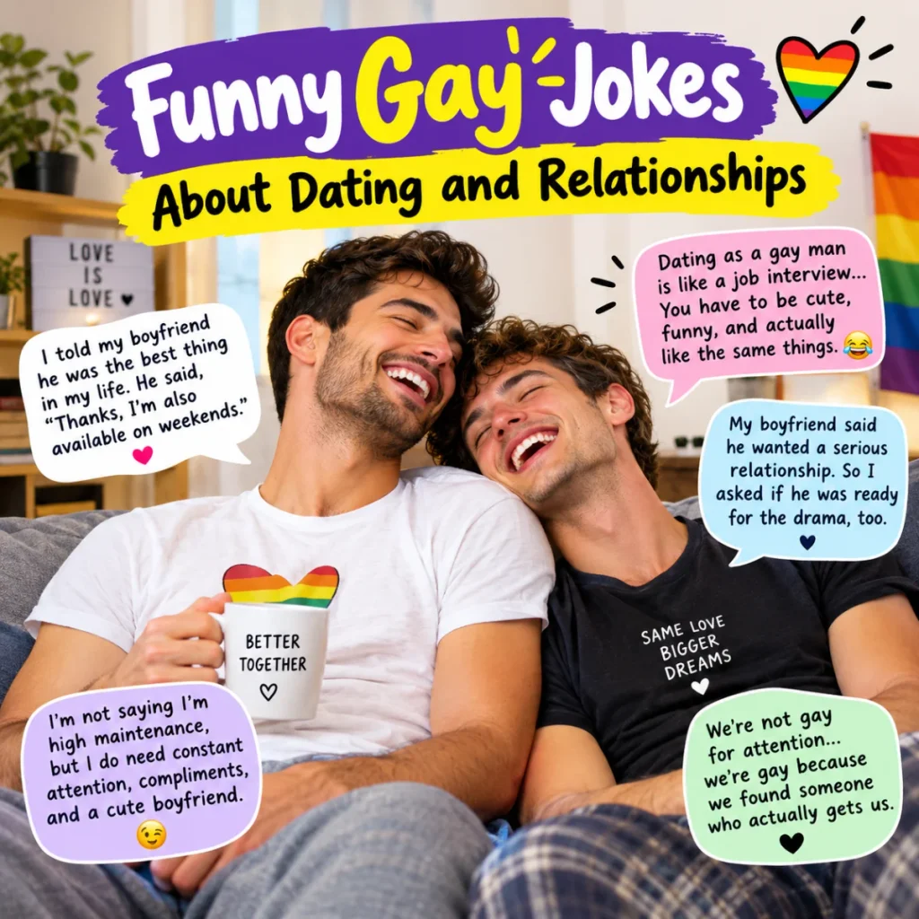Funny Gay Jokes About Dating and Relationships