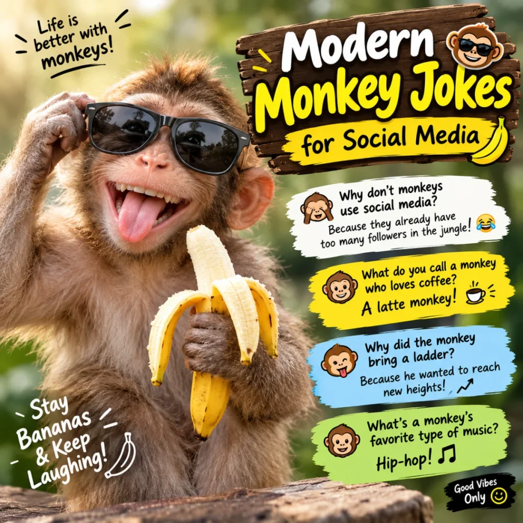 Modern Monkey Jokes for Social Media