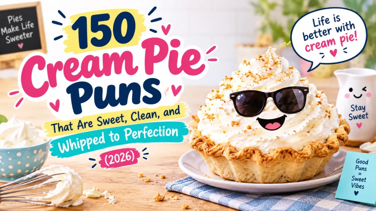 150 Cream Pie Puns That Are Sweet, Clean, and Whipped to Perfection (2026)