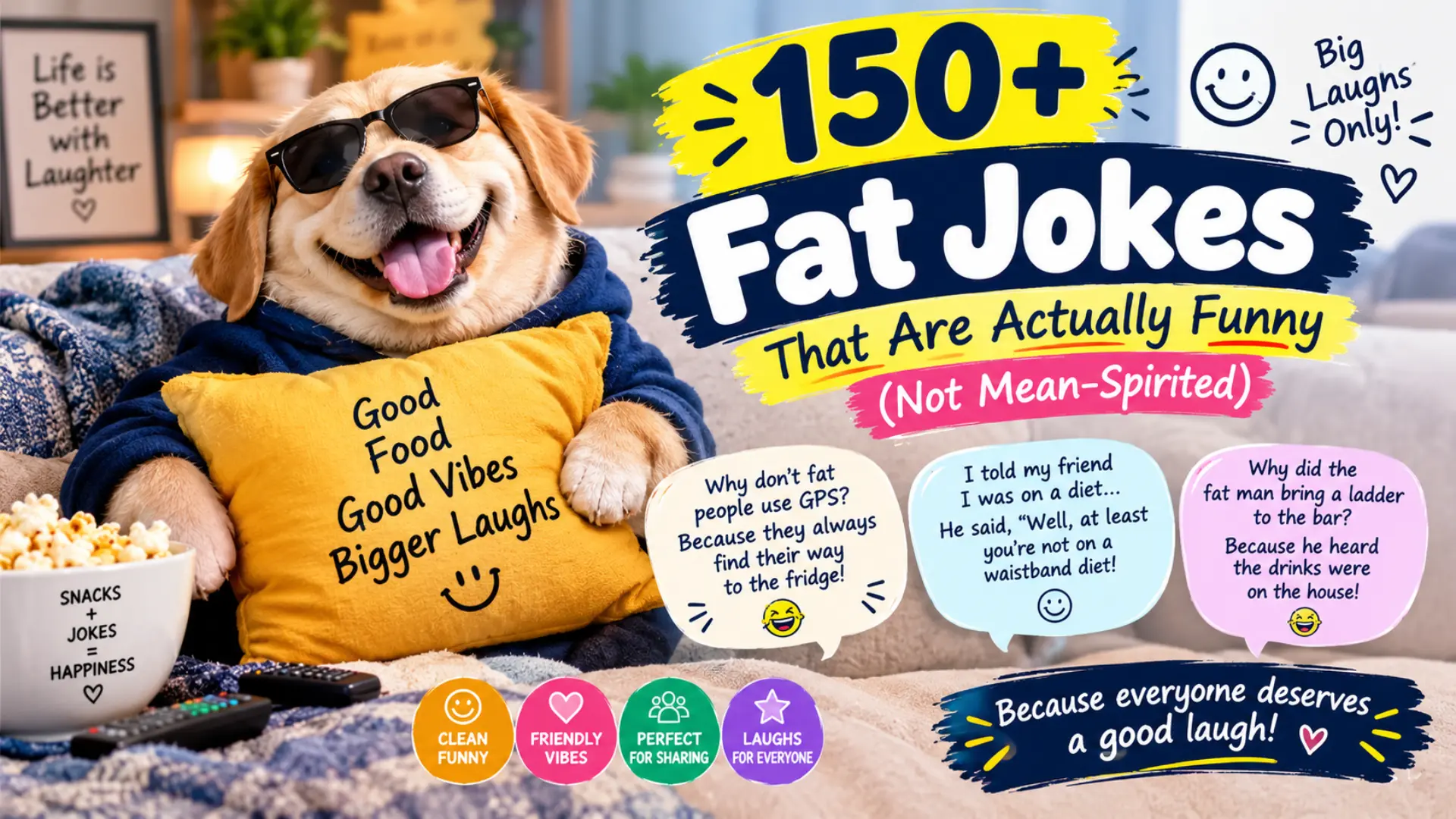 Humour Humour 150+ Fat Jokes That Are Actually Funny (Not Mean-Spirited)