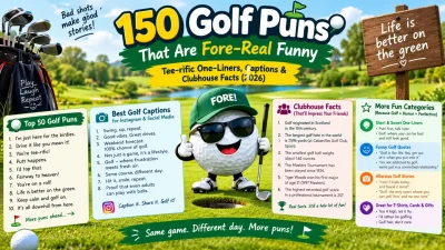 150 Golf Puns That Are Fore-Real Funny Tee-rific One-Liners, Captions & Clubhouse Facts (2026)