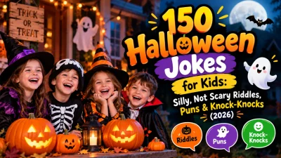 150 Halloween Jokes for Kids Silly, Not Scary Riddles, Puns & Knock-Knocks (2026)
