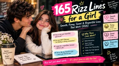 165 Rizz Lines for a Girl Smooth, Funny, Sweet & Respectful Lines That Work (2026)