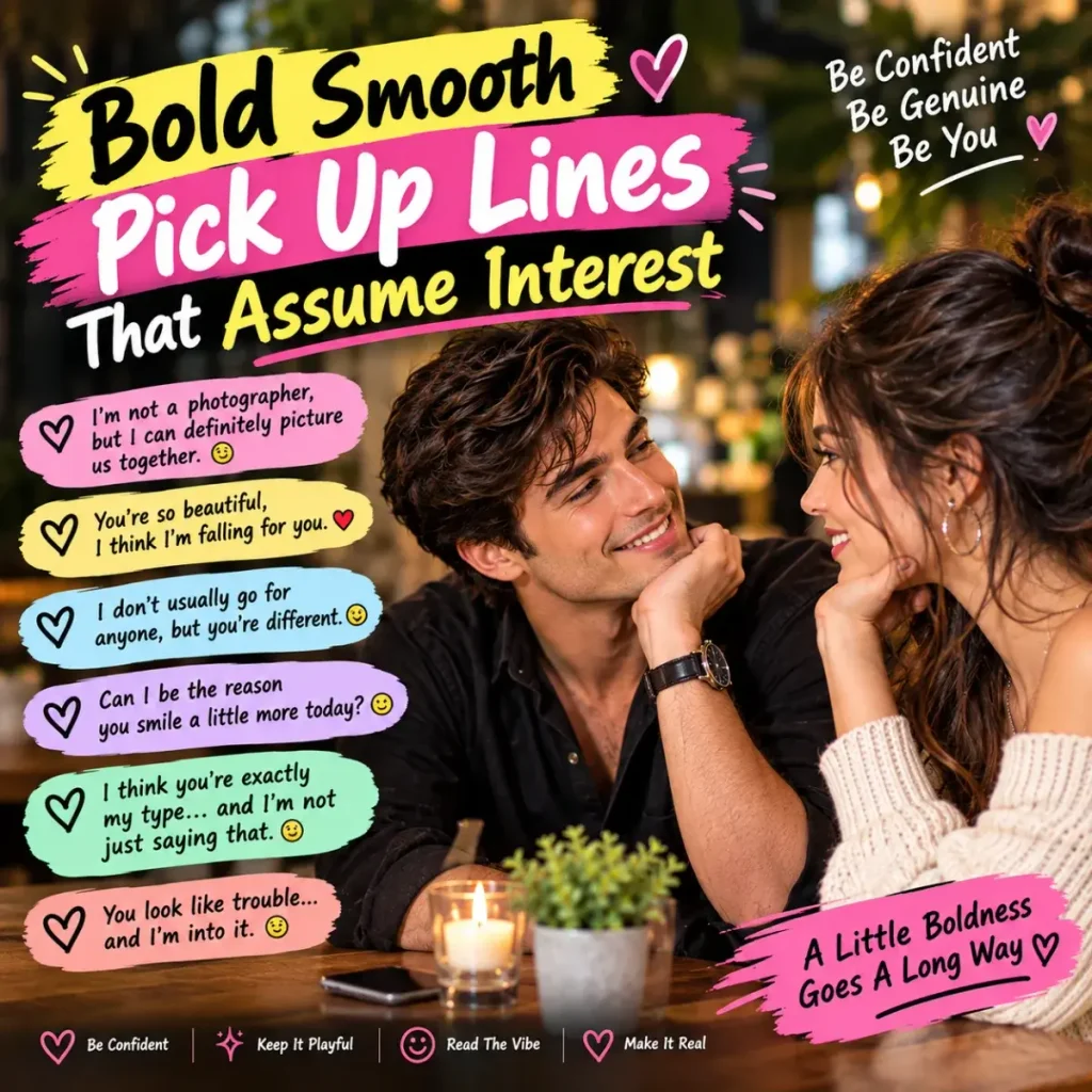 Bold Smooth Pick Up Lines That Assume Interest 