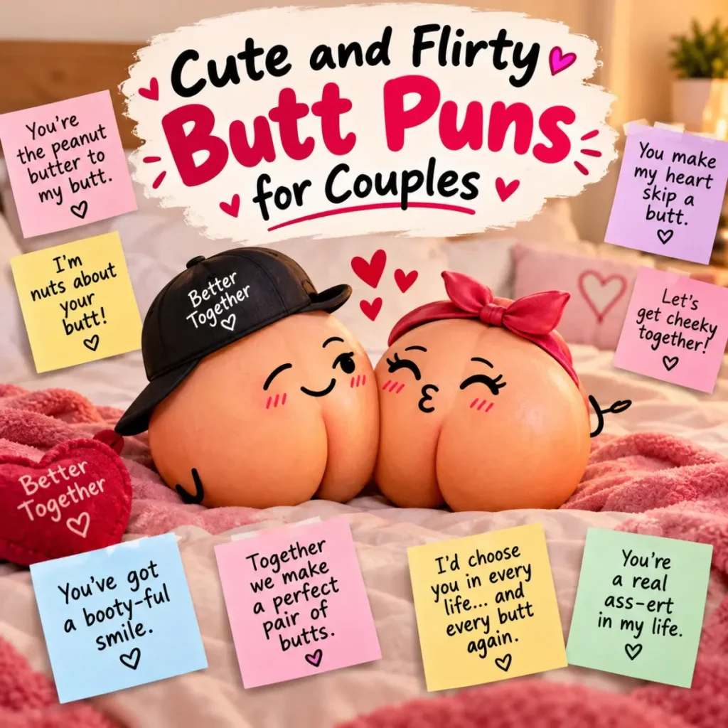 Cute and Flirty Butt Puns for Couples 