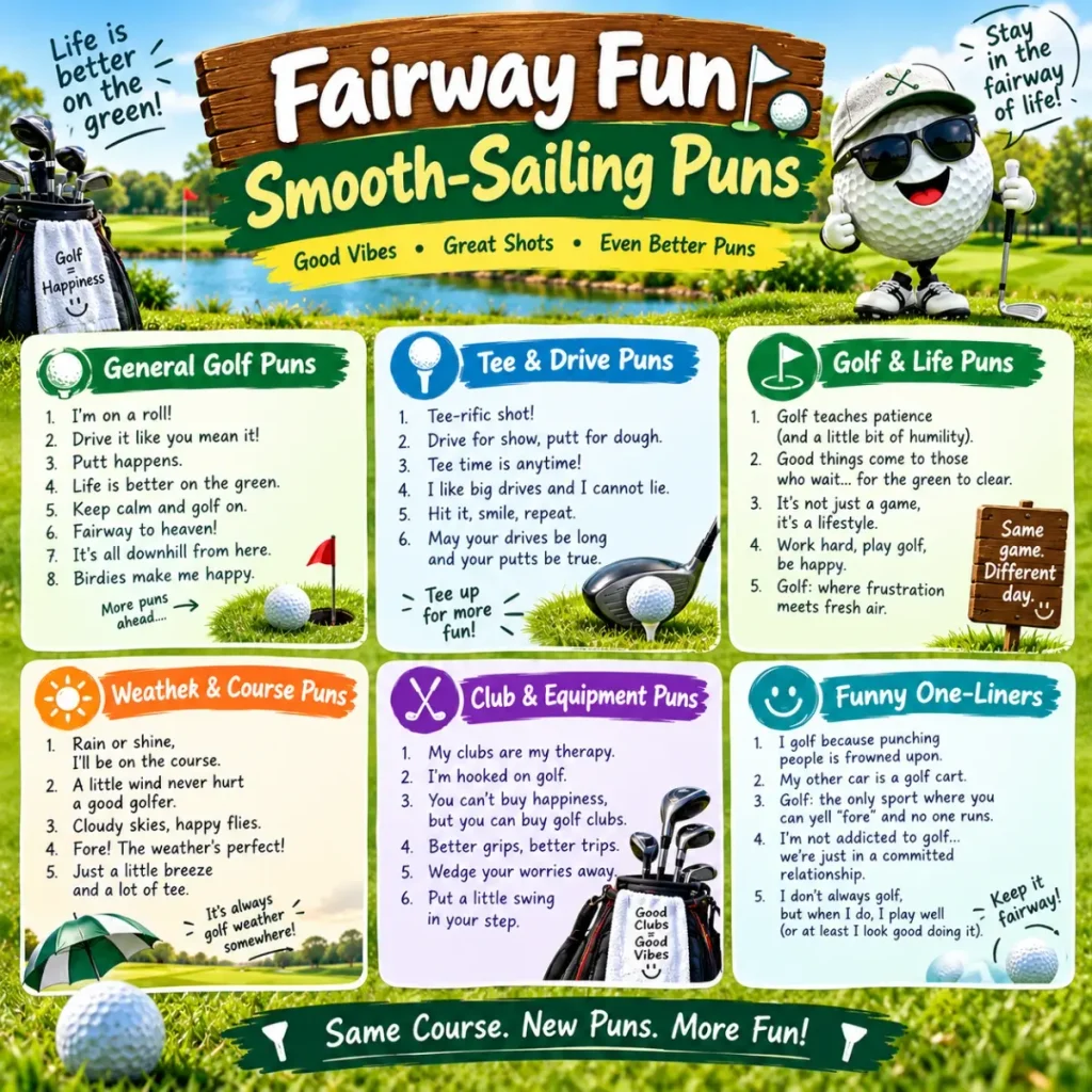 Fairway Fun Smooth-Sailing Puns 