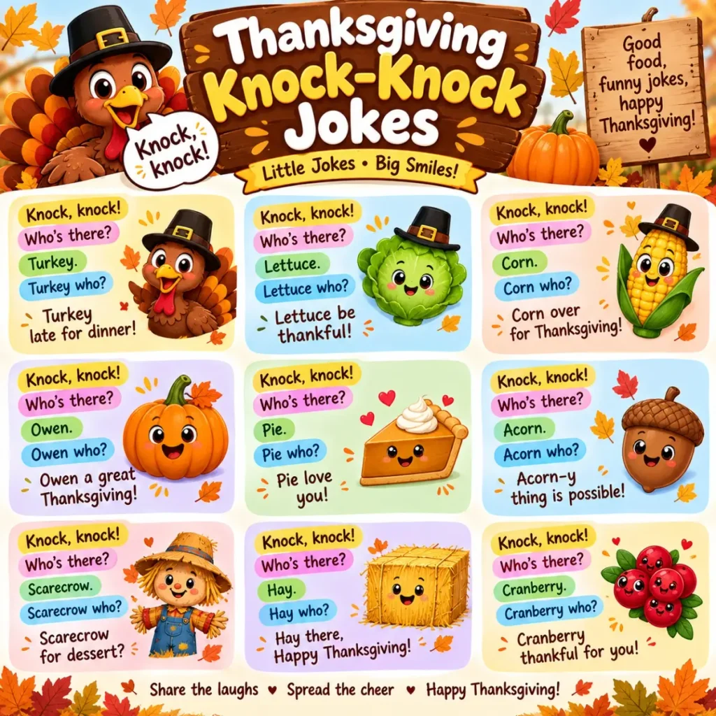 Thanksgiving knock-knock jokes