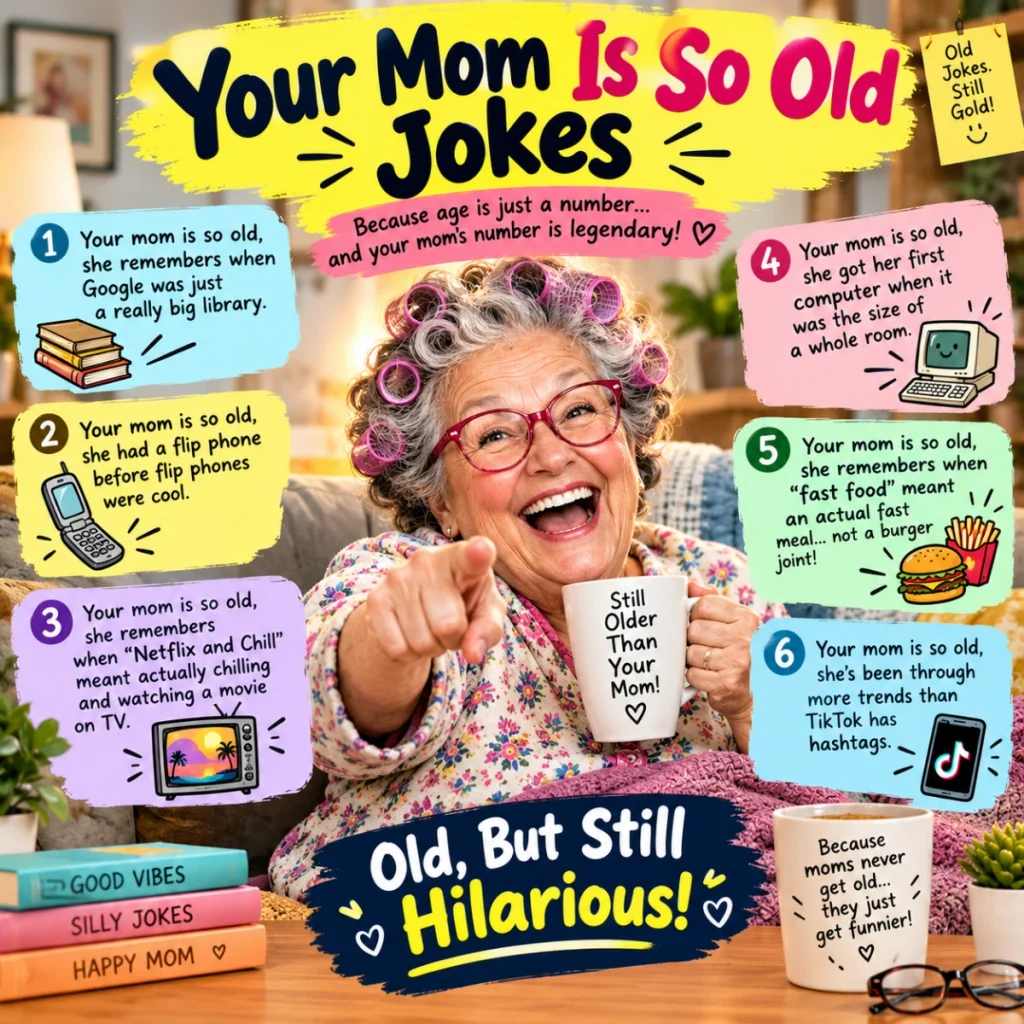 Your mom is so old jokes