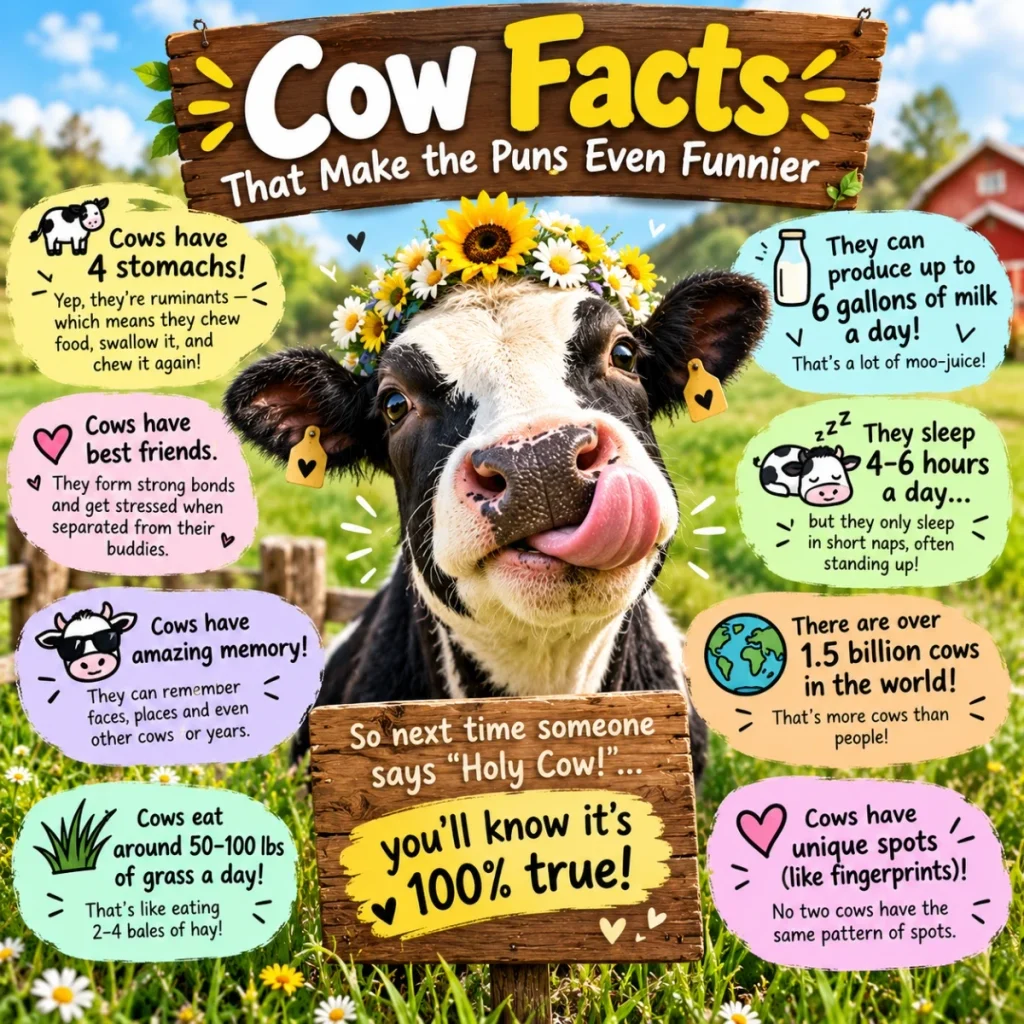 Cow Facts That Make the Puns Even Funnier